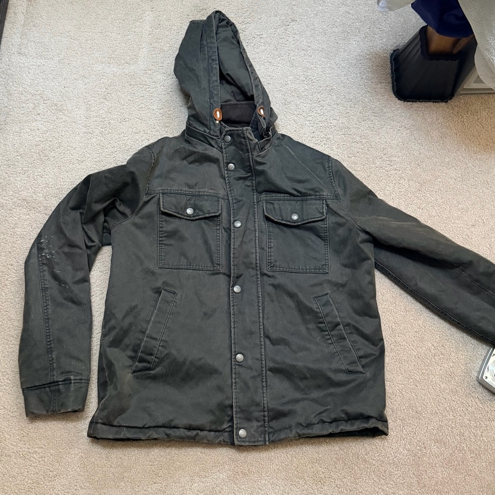 Fat Face Men's Military Field Jacket - Dark Green